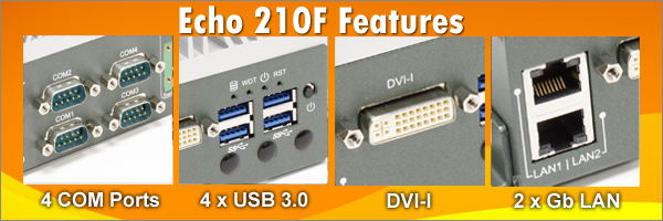  	Numi 210F BayTrail 2xLAN / 4xCOM Ports Low Power Mini PC