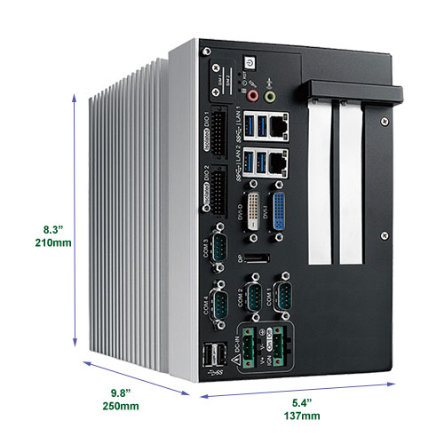 Expando Duo E88 Embedded Fanless Mini PC with 2 Expansion Slots ( 2 x PCI Express x8 Slot)