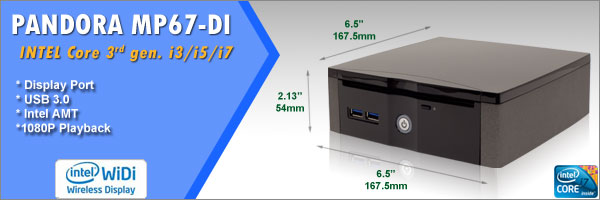 cappuccinopc.com : Pandora MP67-DI Mini PC