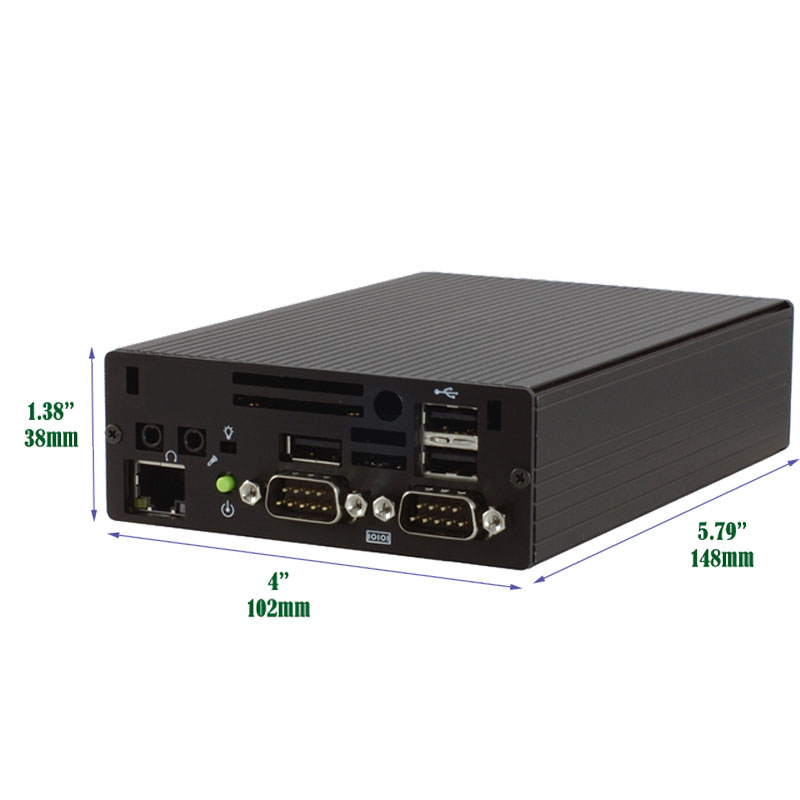 SlimPro SP385 Micro PC is low noise low power consumption PC in a small form factor case