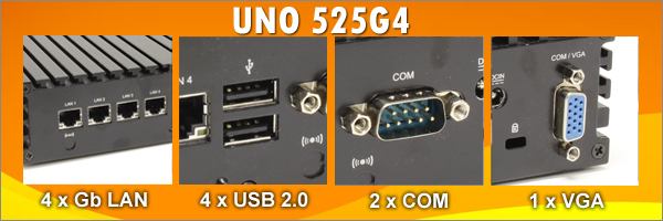 UNO 525G4 4LAN Thin Client Gateway Small Mini PC
